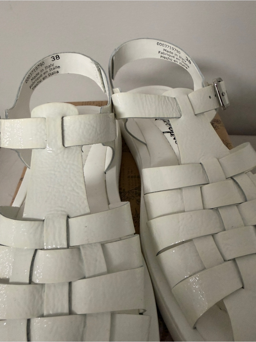 Free People White Woven Platform Fisherman Sandals - Picture 3 of 9